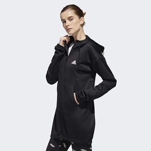 adidas 3/4 Zip Long Line Hoodie